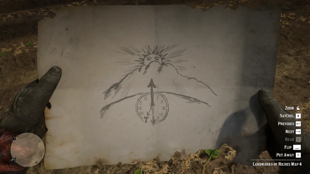 rdr2 Landmarks of Riches sketch map 4