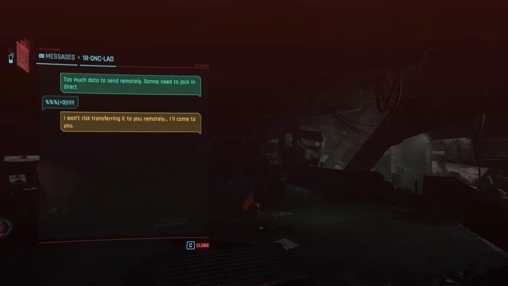 Cyberpunk 2077 1R-0NC-LAD Quest