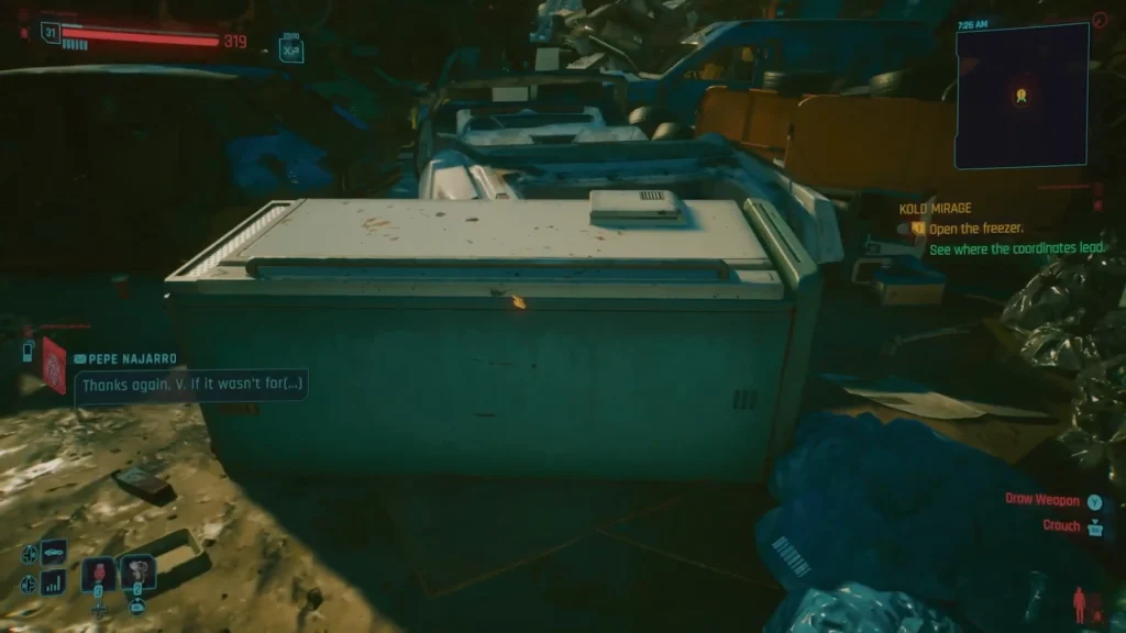 Cyberpunk 2077 Kold Mirage Quest