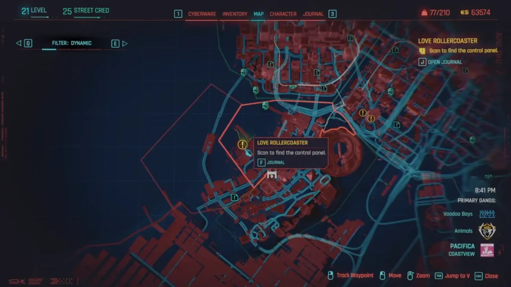 Cyberpunk 2077 Love Rollercoaster Location