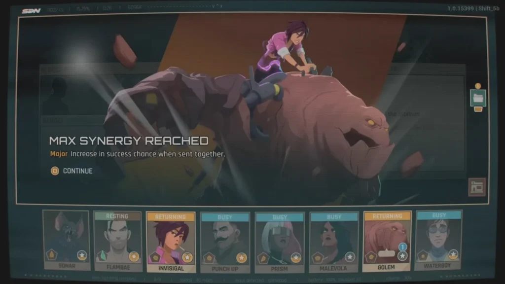 Dispatch Synergy Pairs Invisigal Golem