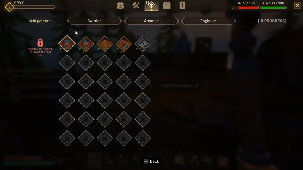 Everwind skill Tree