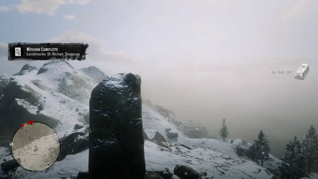 RDR2 The Landmarks of Riches Map 4 - 6 gold bars