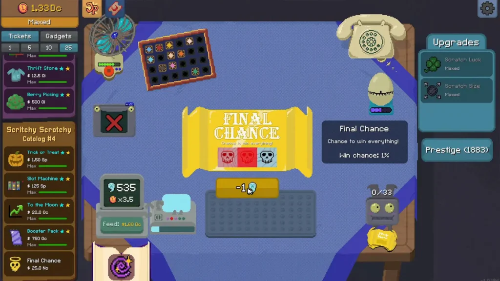 Scritchy scratchy final chance