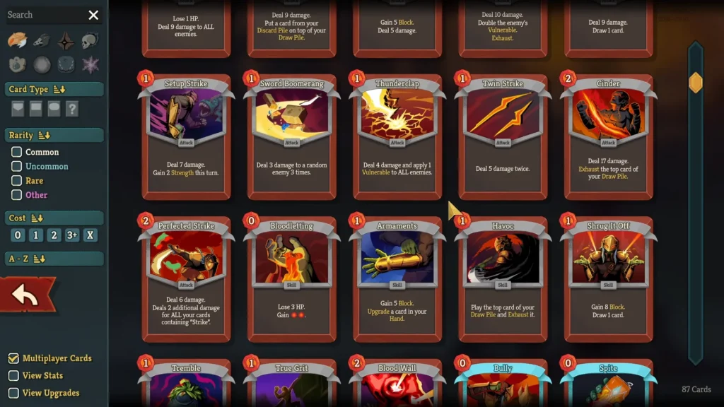 Slay the Spire 2 Ironclad Tier List cards