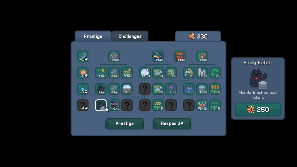 scritchy scratchy mundo prestige skill tree and the peaky easter