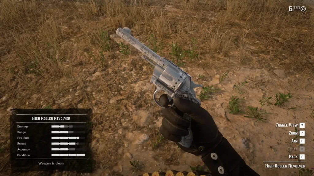 All RDR2 Revolvers and Pistols High Roller Revolver