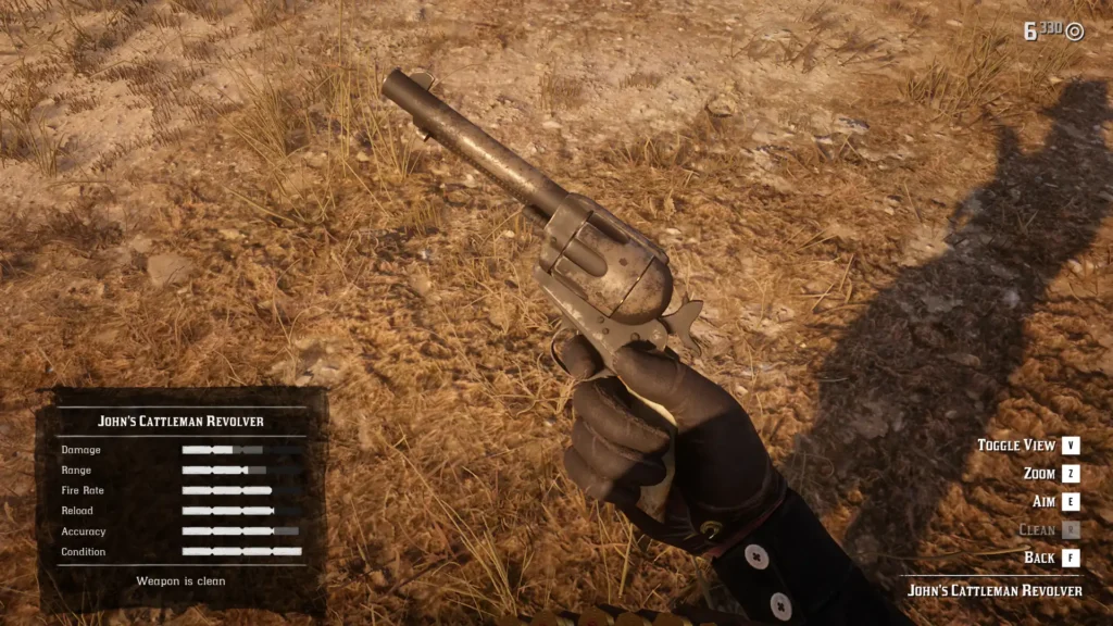 All RDR2 Revolvers and Pistols John's Cattleman Revolver