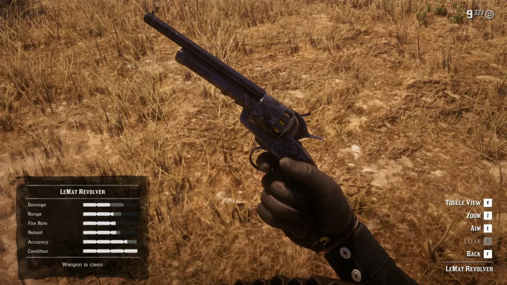 All RDR2 Revolvers and Pistols LeMat Revolver