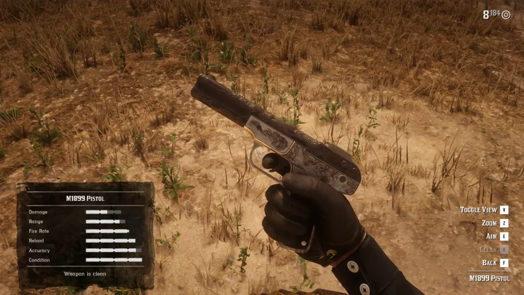 All RDR2 Revolvers and Pistols M1899 Pistol
