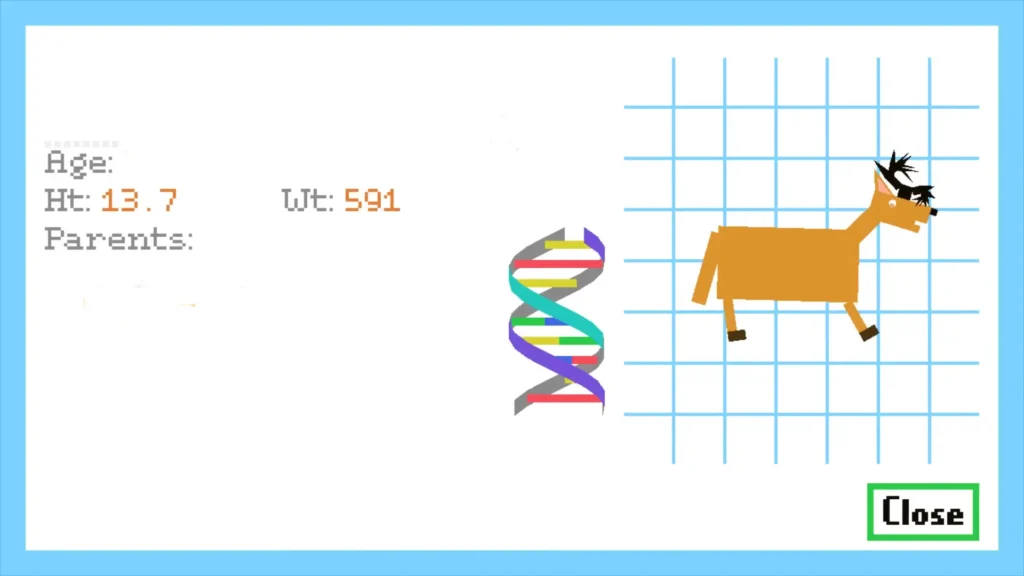 Horse genetics in Horsey Game