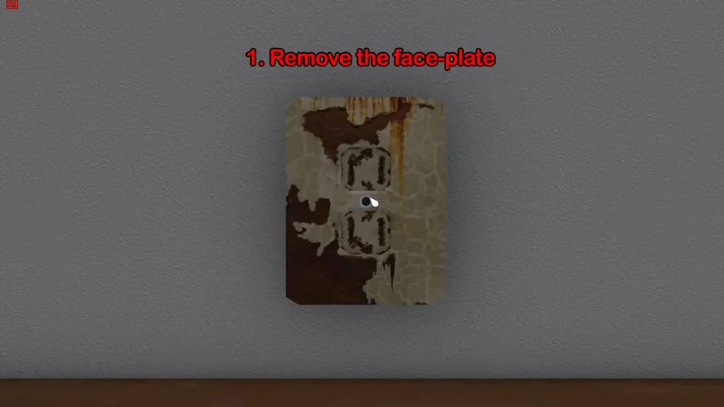 House Flipper repair outlet remove face plate
