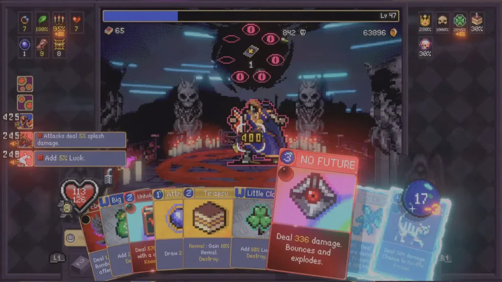 Vampire Crawlers Luck Cards
