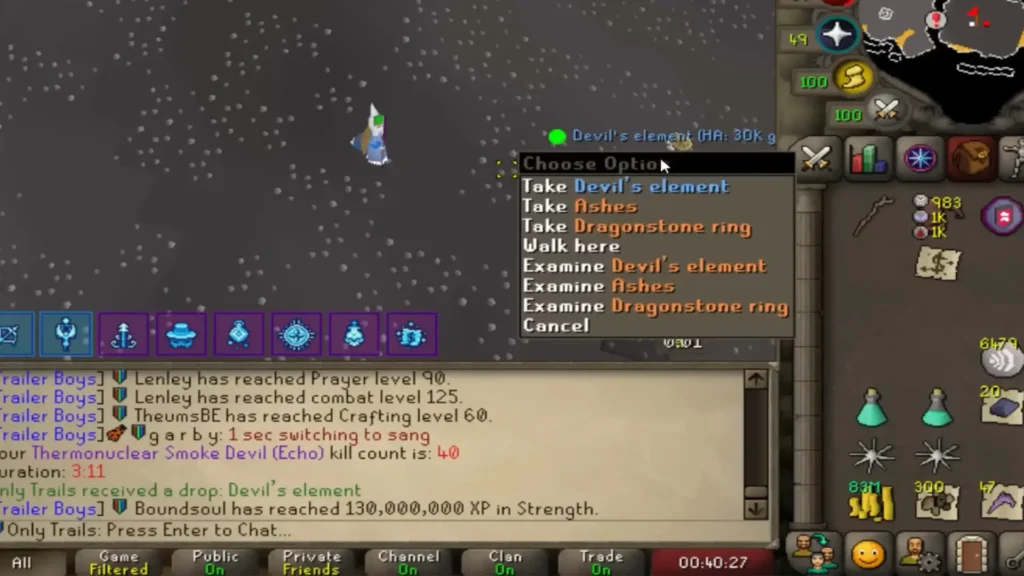 OSRS devils element details