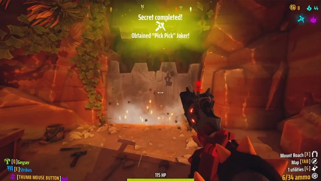 Rewards for Unlocking the Canyon Secret
