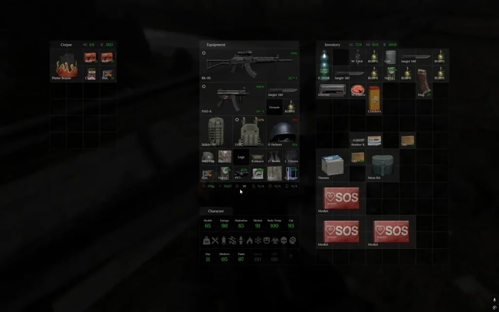 Road to Vostok Punisher loot drops flame beanie