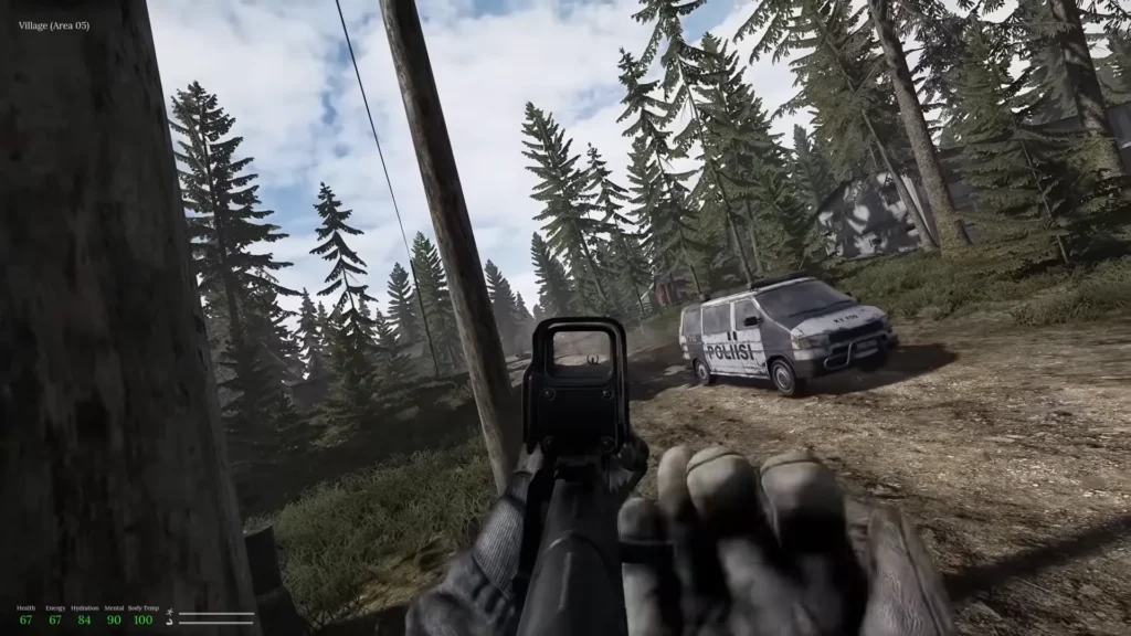 Road to Vostok Punisher police van