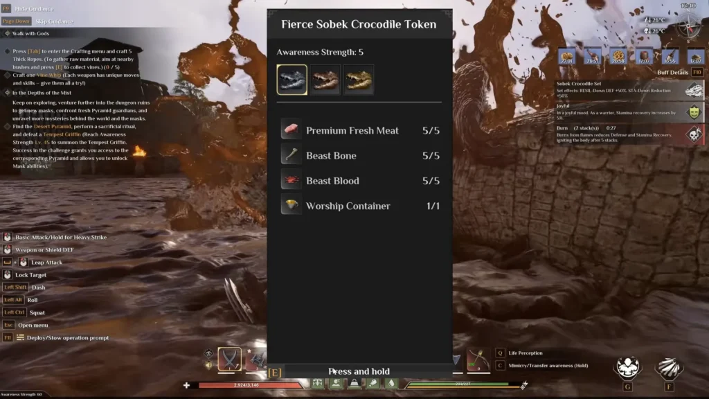 Soulmask Sobek Crocodile Boss Fight how to summon