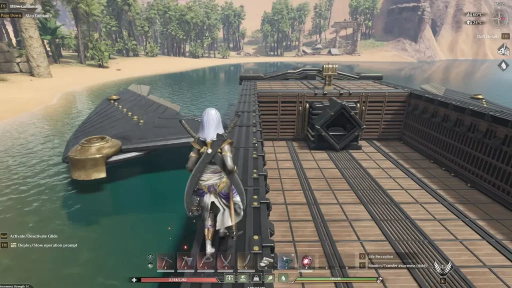 Walking on a ship in Soulmask
