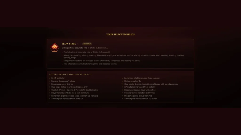best osrs leagues 6 relics tier 7