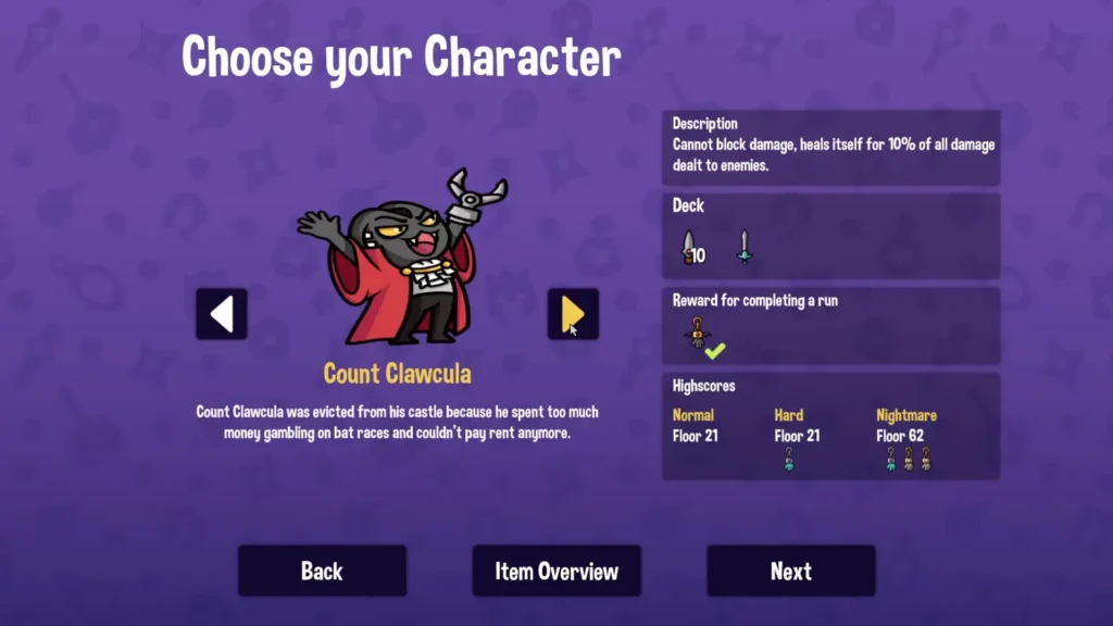 Dungeon Clawler Count Clawcula