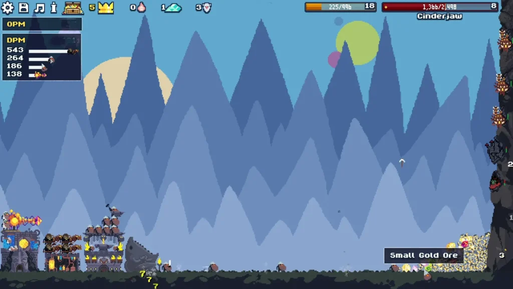 Dwarf Eats Mountain gameplay
