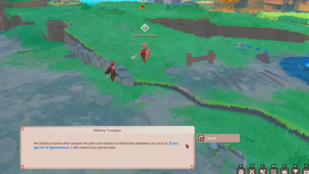 Farever Agamemnon Looming Shadows side quest Shirley Templar