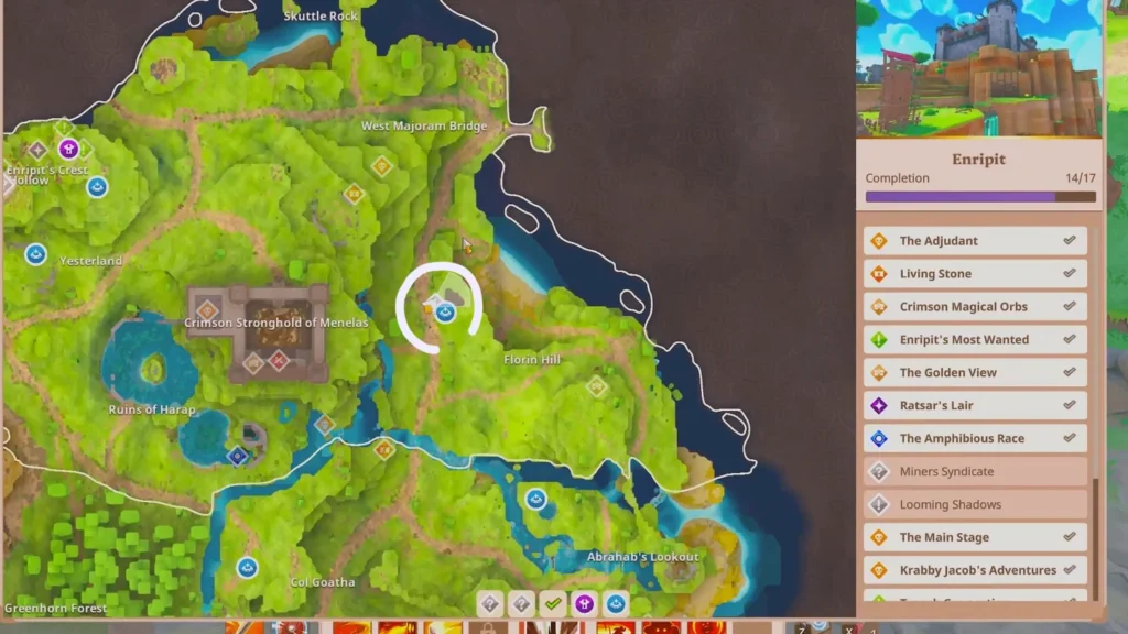 Farever Agamemnon Looming Shadows side quest location
