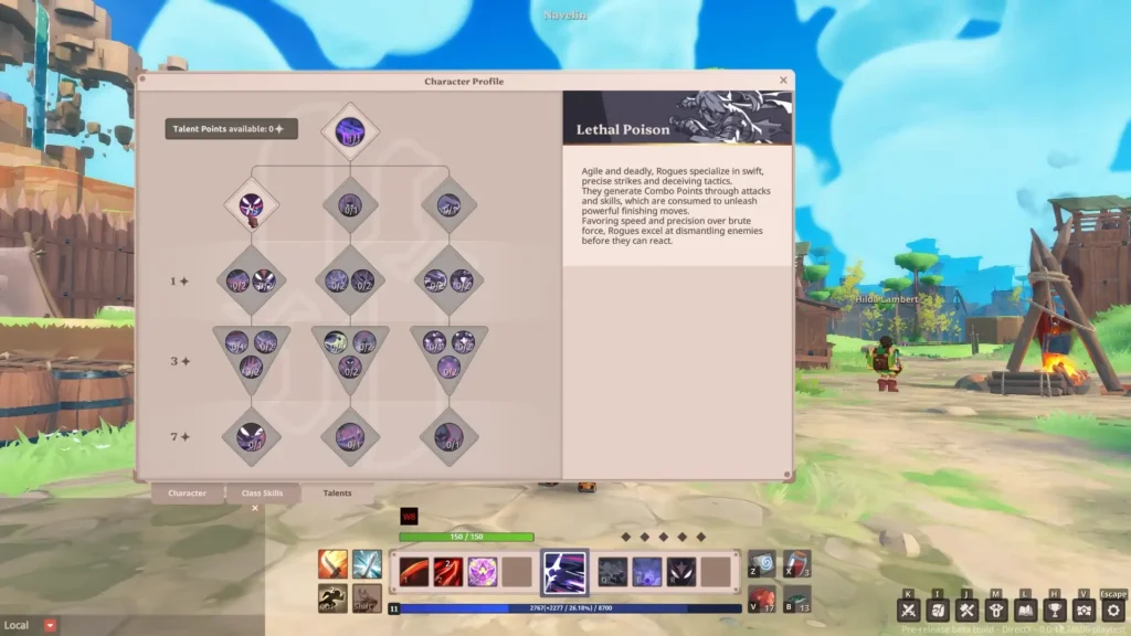 Farever Classes Talent Trees Progression