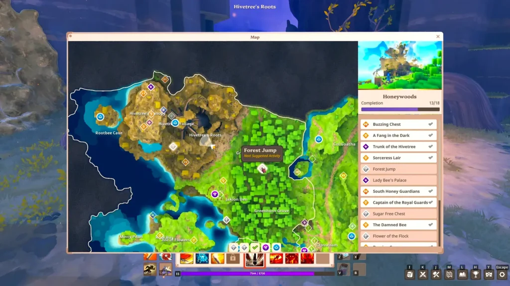 Farever Forest Jump Quest Location