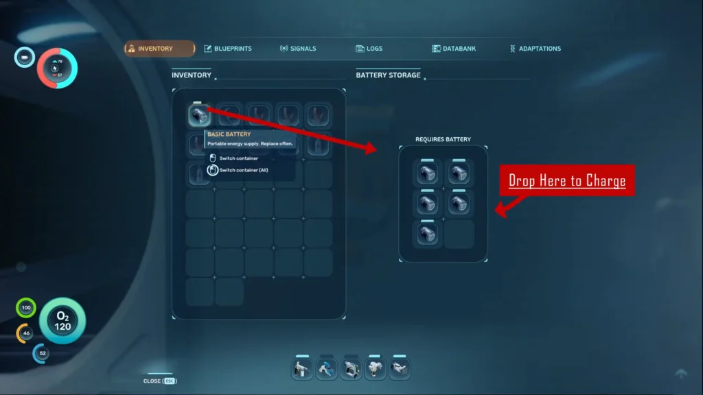 How to Swap and Charge Batteries in Subnautica 2