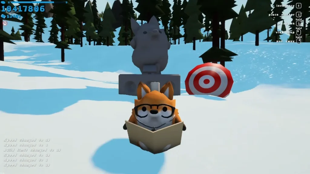 Sledding Game Characters Fox location (2)