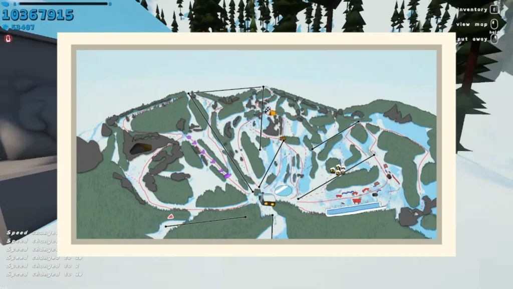 Sledding Game Characters Polar Bear location