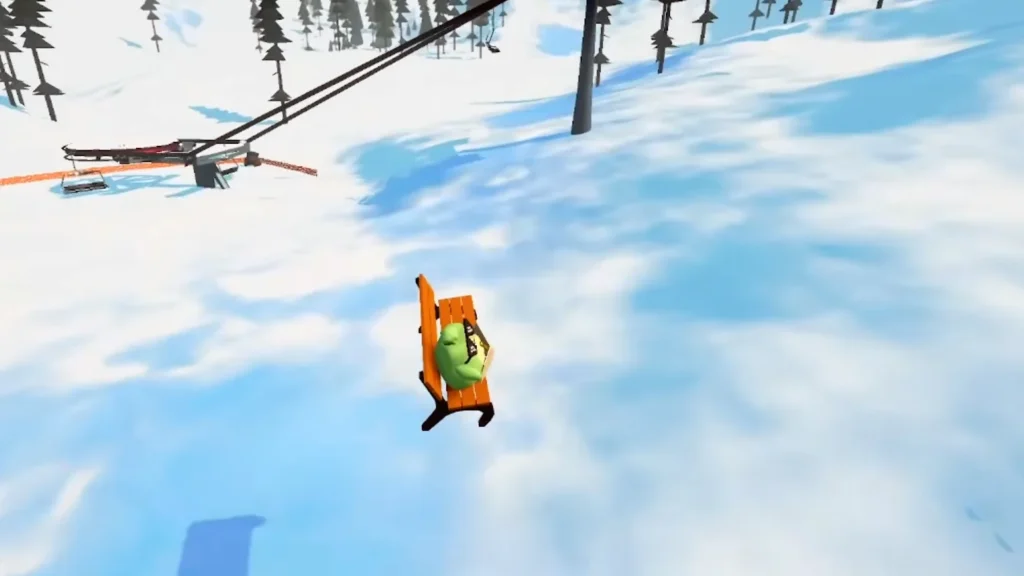 Sledding Game How to Get the Bench Sled