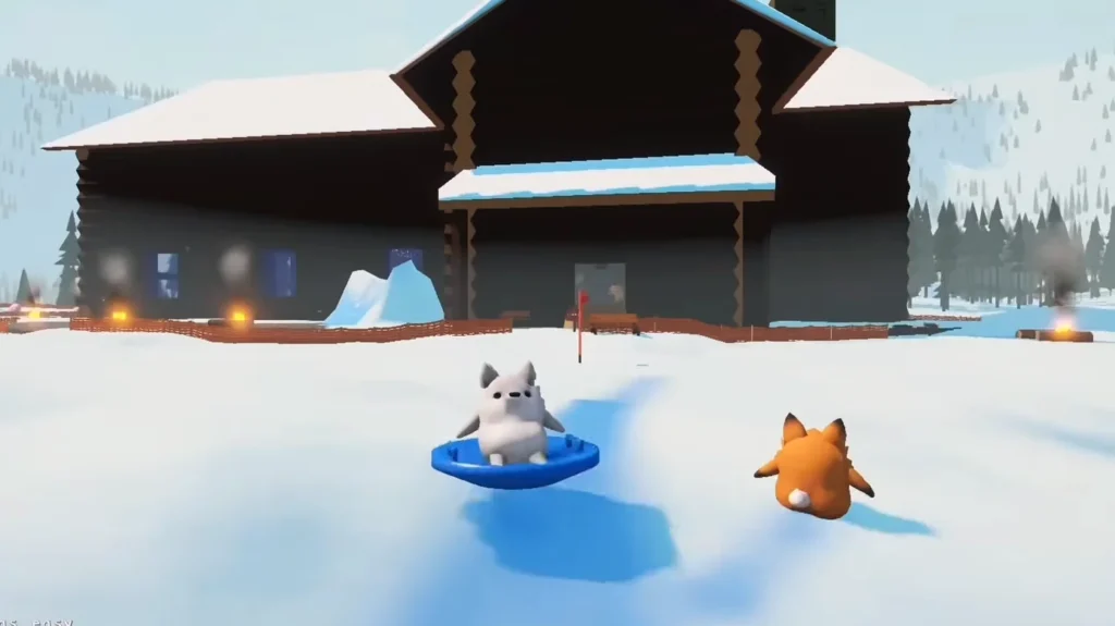 Sledding Game White Fox Skin Character Unlock 1