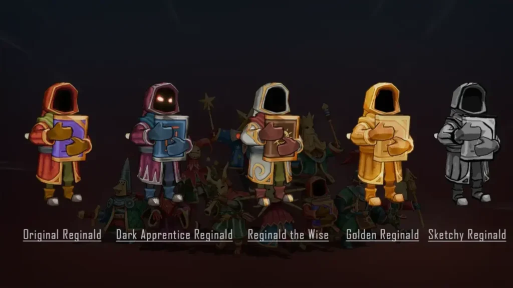Spell Brigade Wizards Aldric skins Reginald skins