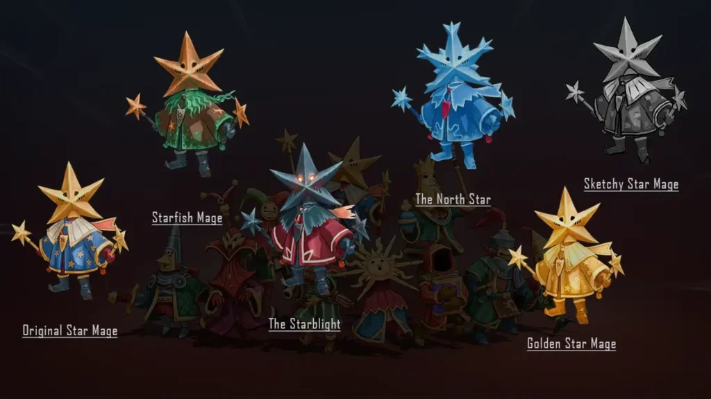 Spell Brigade Wizards Star Mage skins