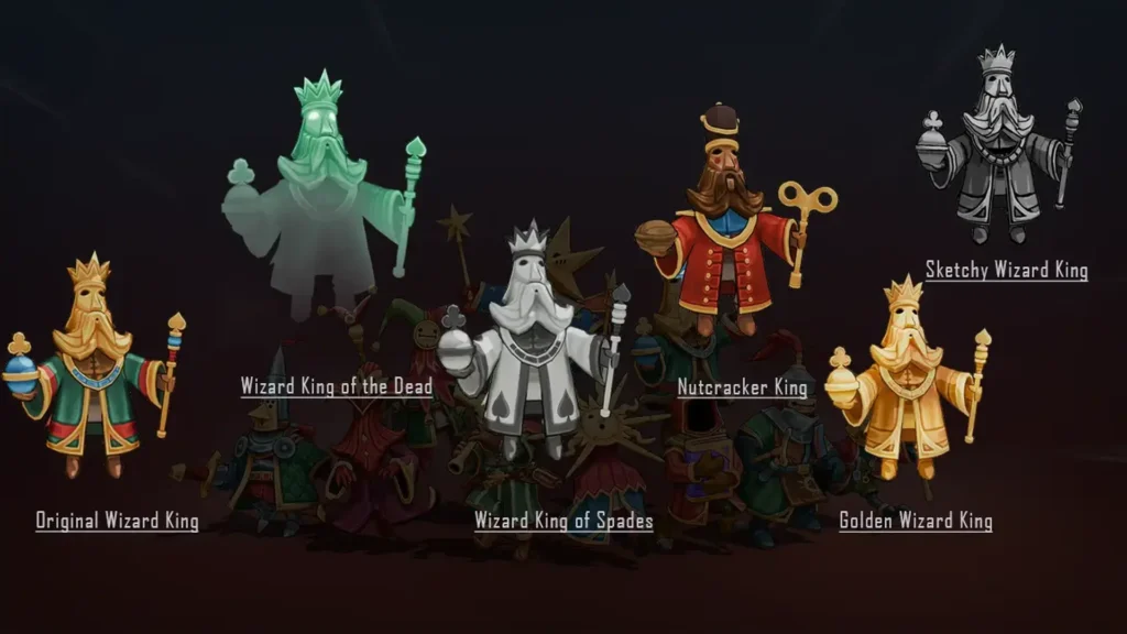 Spell Brigade Wizards Wizard King skins