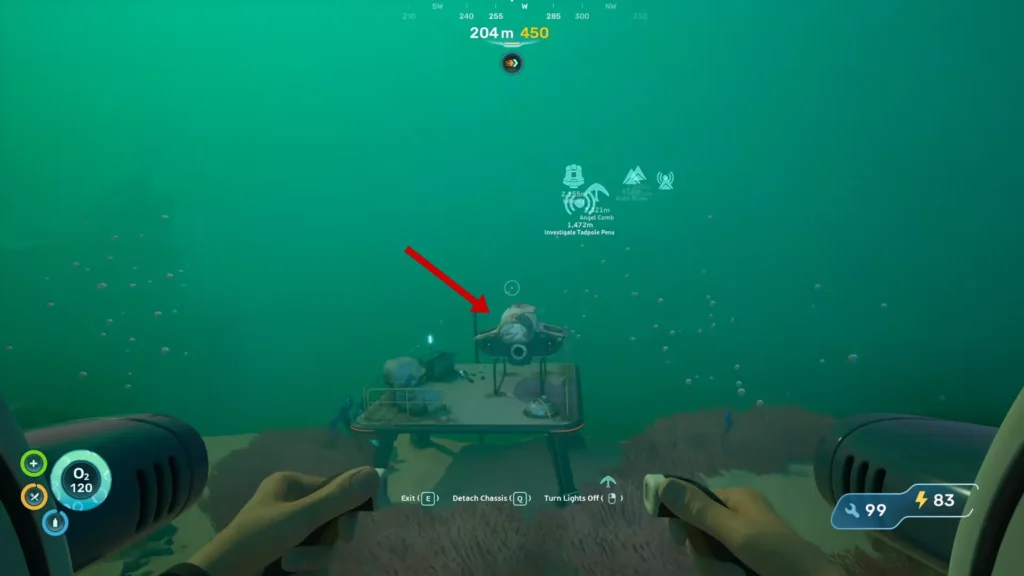 Subnautica 2 Tadpole Haul Chassis Locations