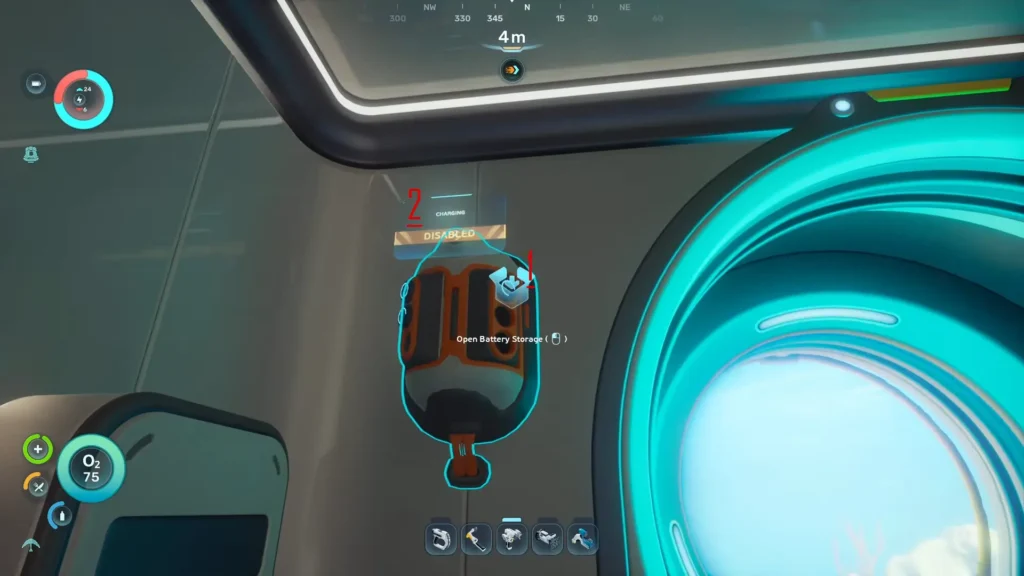 battery charger disabled subnautica 2