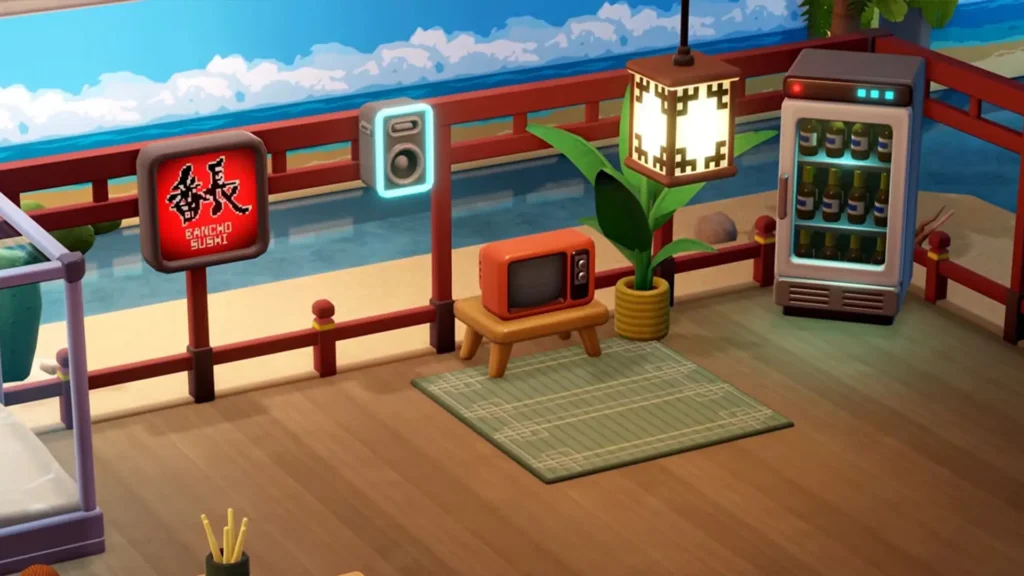 A vending machine in Two Point Museum