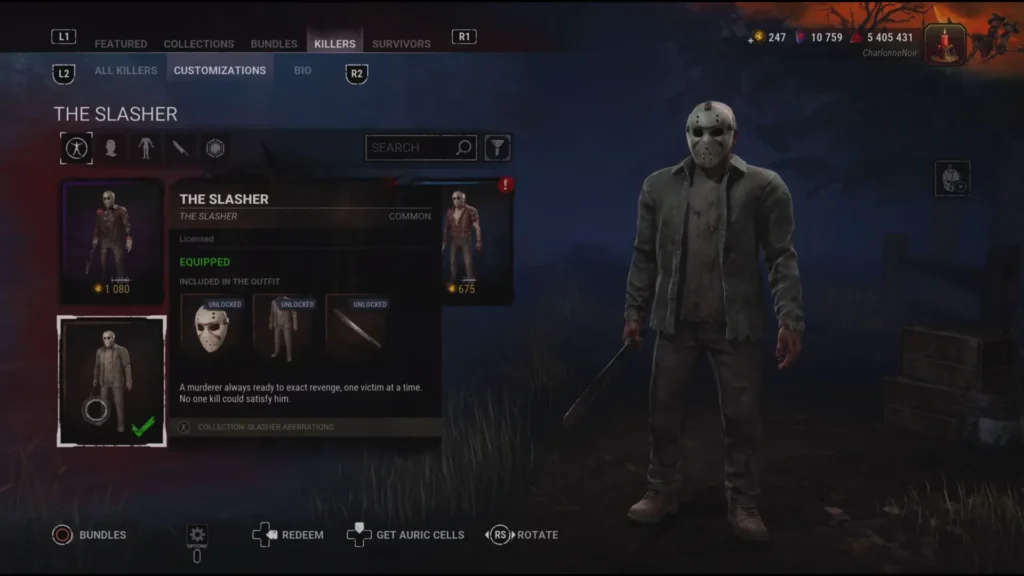DBD The Slasher Outfit