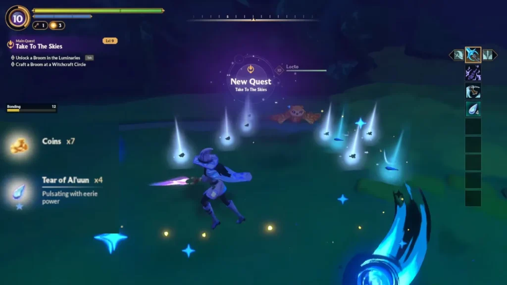 Defeat the Al'uunian Golem at Vyr's Edge to Unlock Flight in Witchspire