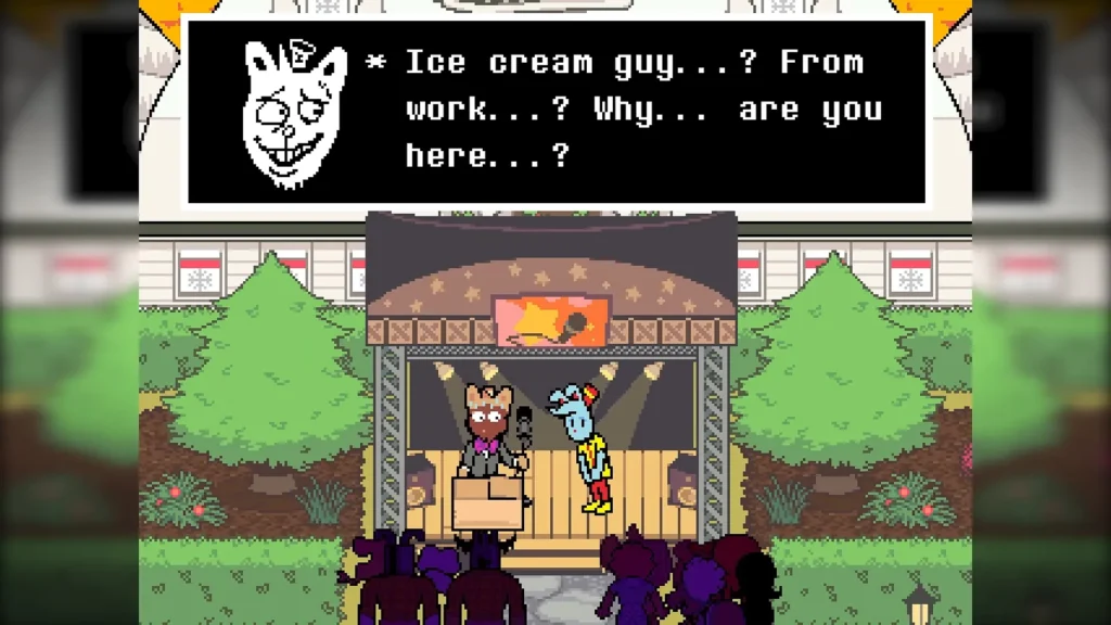 Deltarune Pizzapants date Choosing Blue Ears