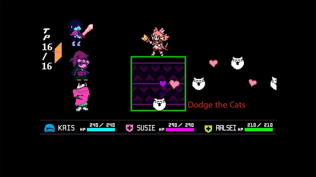 scrolling cat-emoji trains
