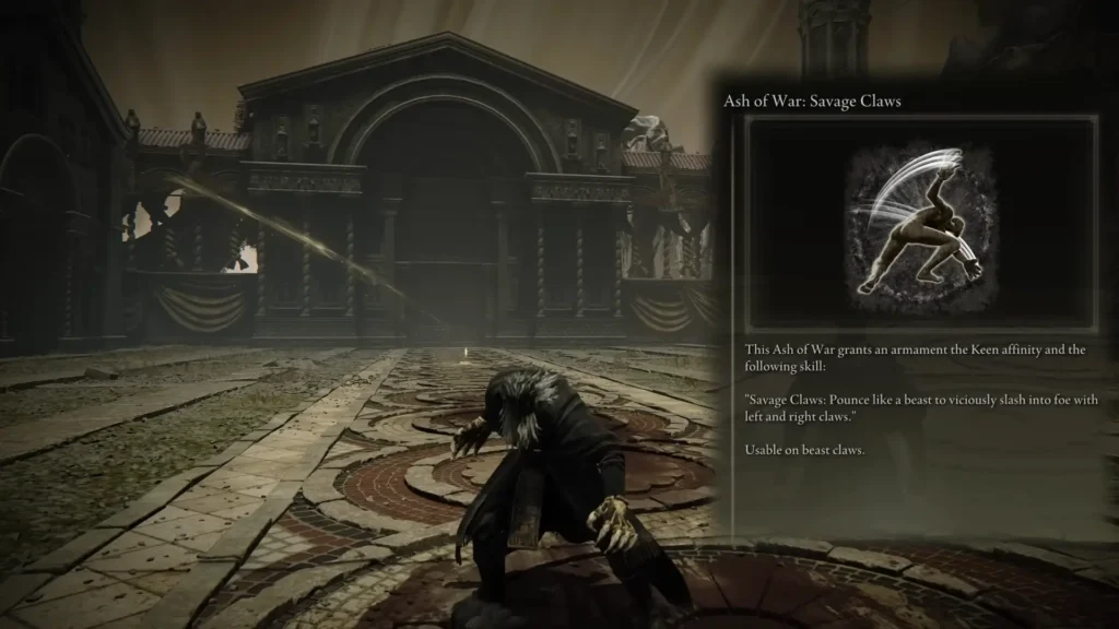 Elden Ring Ashes of War Savage Claws