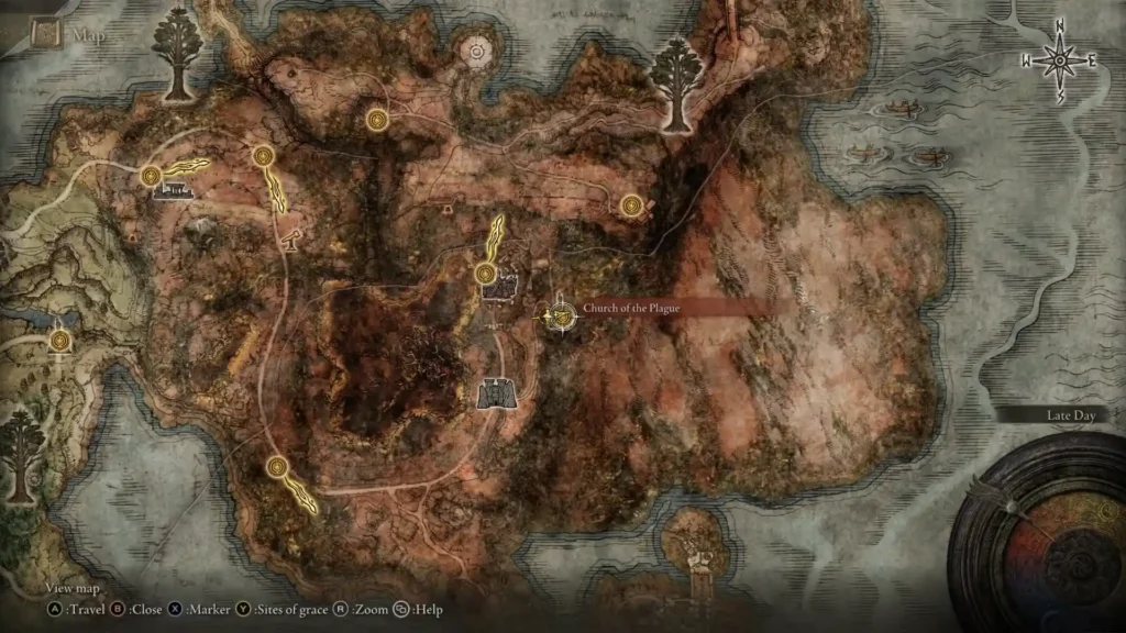 Elden Ring Caelid Church of the Plague Sacred Tear