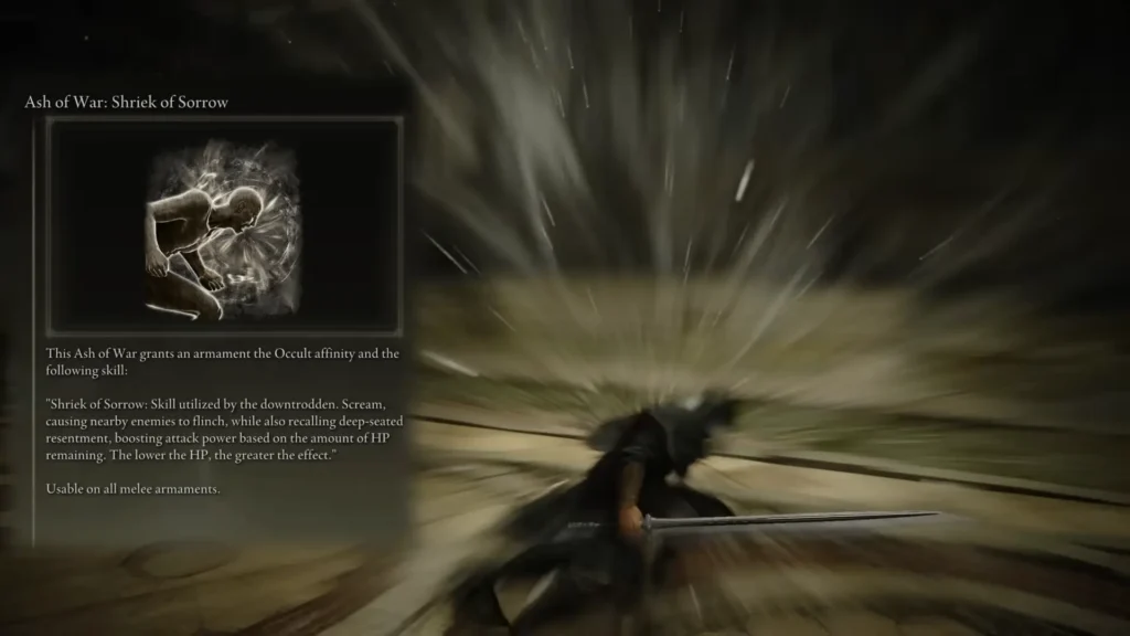 Elden Ring DLC Ashes of War Shriek of Sorrow