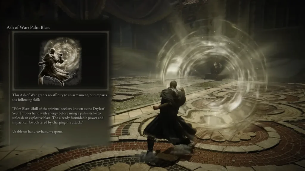 Elden Ring Shadow of the Erdtree Ashes of War Palm Blast