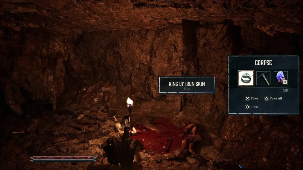 Gothic Remake Ring of Iron Skin cave location 5
